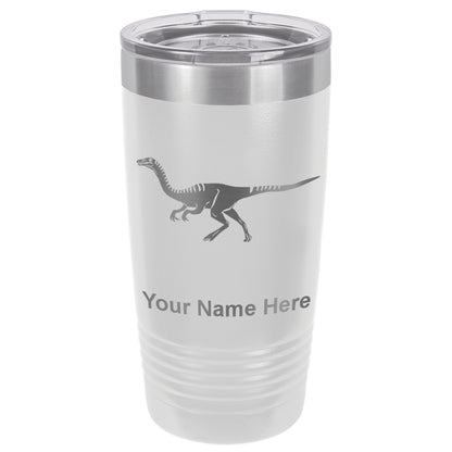 20oz Vacuum Insulated Tumbler Mug, Gallimimus Dinosaur, Personalized Engraving Included