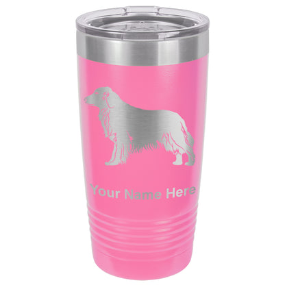 20oz Vacuum Insulated Tumbler Mug, Golden Retriever Dog, Personalized Engraving Included