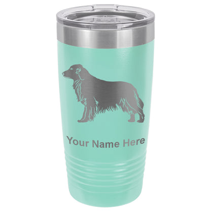 20oz Vacuum Insulated Tumbler Mug, Golden Retriever Dog, Personalized Engraving Included