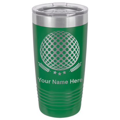 20oz Vacuum Insulated Tumbler Mug, Golf Ball, Personalized Engraving Included