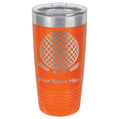 20oz Vacuum Insulated Tumbler Mug, Golf Ball, Personalized Engraving Included