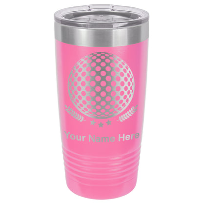 20oz Vacuum Insulated Tumbler Mug, Golf Ball, Personalized Engraving Included