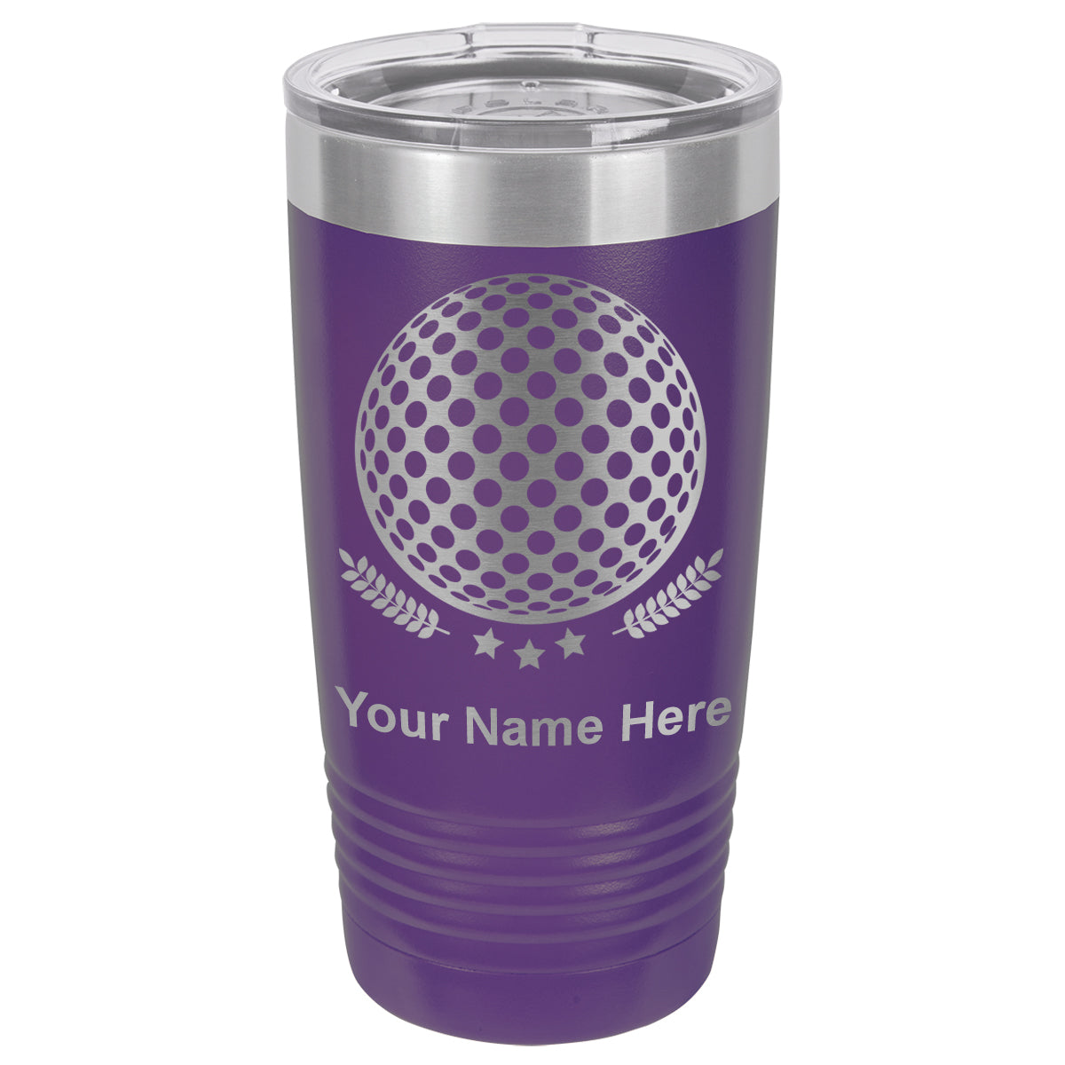 20oz Vacuum Insulated Tumbler Mug, Golf Ball, Personalized Engraving Included