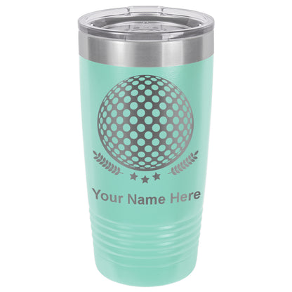 20oz Vacuum Insulated Tumbler Mug, Golf Ball, Personalized Engraving Included