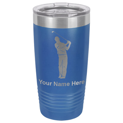 20oz Vacuum Insulated Tumbler Mug, Golfer, Personalized Engraving Included