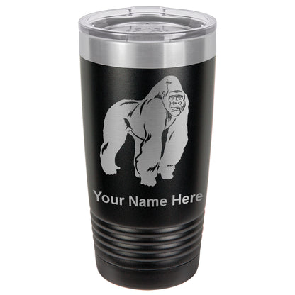 20oz Vacuum Insulated Tumbler Mug, Gorilla, Personalized Engraving Included