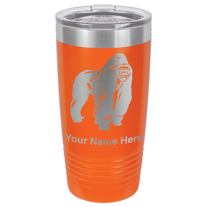 20oz Vacuum Insulated Tumbler Mug, Gorilla, Personalized Engraving Included