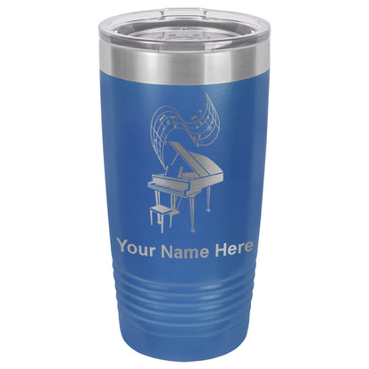 20oz Vacuum Insulated Tumbler Mug, Grand Piano, Personalized Engraving Included
