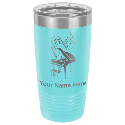 20oz Vacuum Insulated Tumbler Mug, Grand Piano, Personalized Engraving Included
