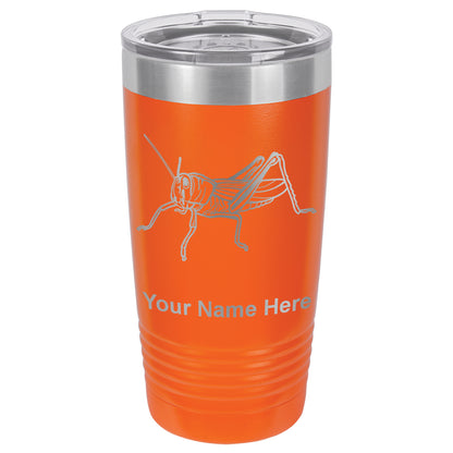 20oz Vacuum Insulated Tumbler Mug, Grasshopper, Personalized Engraving Included