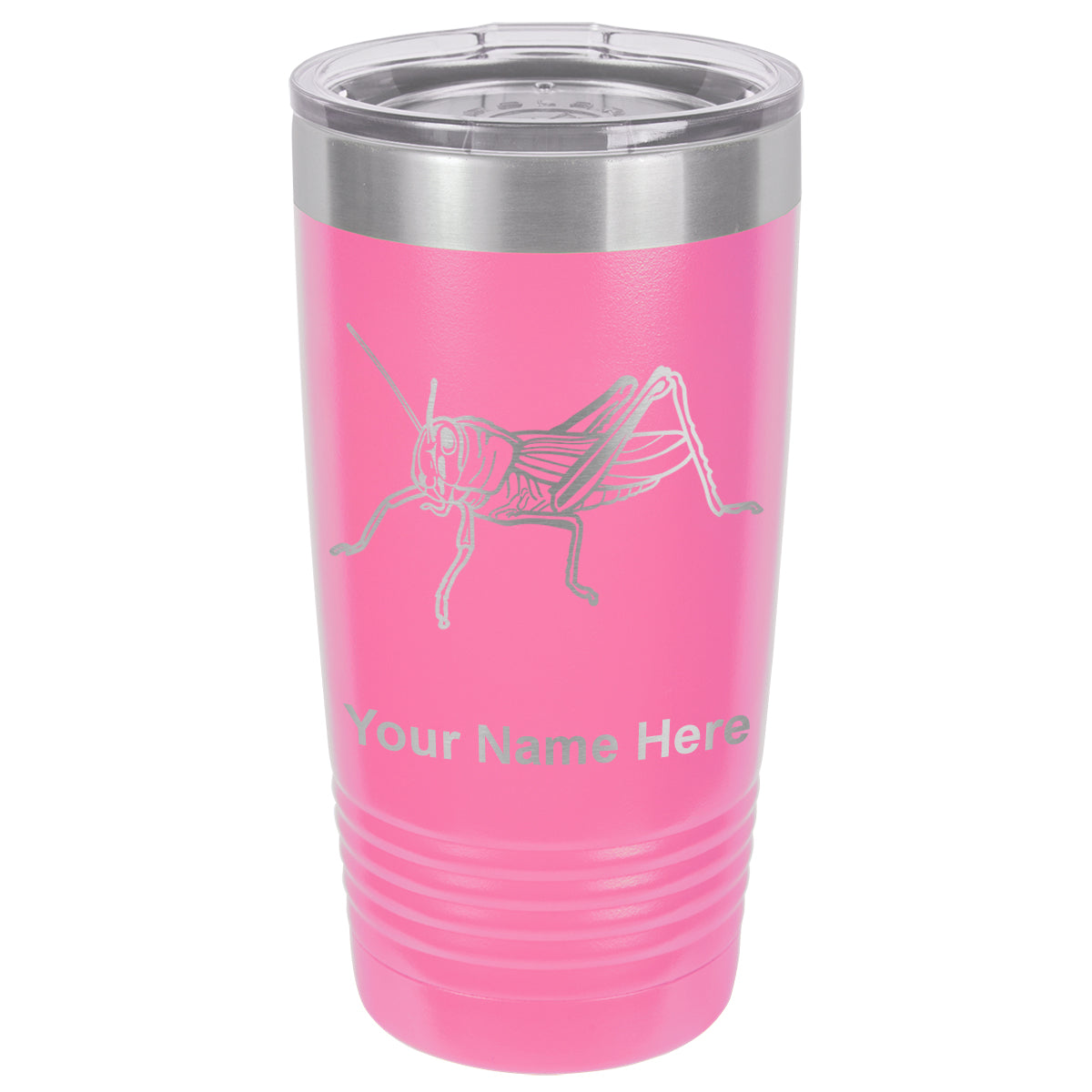 20oz Vacuum Insulated Tumbler Mug, Grasshopper, Personalized Engraving Included
