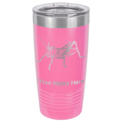 20oz Vacuum Insulated Tumbler Mug, Grasshopper, Personalized Engraving Included