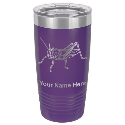 20oz Vacuum Insulated Tumbler Mug, Grasshopper, Personalized Engraving Included