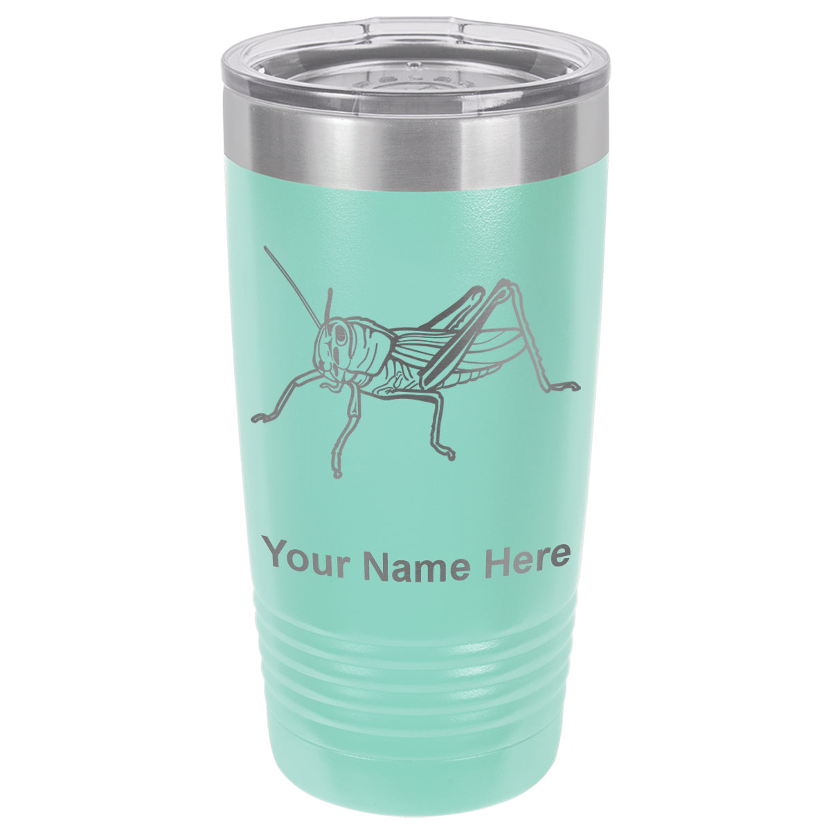 20oz Vacuum Insulated Tumbler Mug, Grasshopper, Personalized Engraving Included