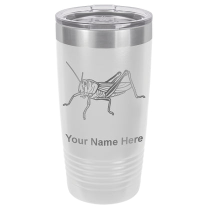 20oz Vacuum Insulated Tumbler Mug, Grasshopper, Personalized Engraving Included
