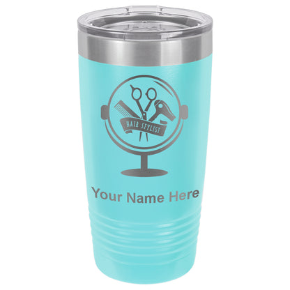 20oz Vacuum Insulated Tumbler Mug, Hair Stylist, Personalized Engraving Included