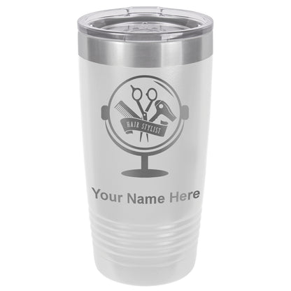 20oz Vacuum Insulated Tumbler Mug, Hair Stylist, Personalized Engraving Included