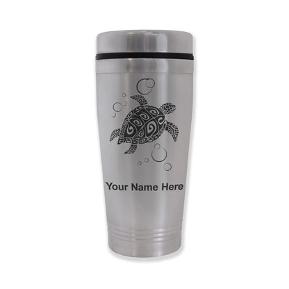 Commuter Travel Mug, Hawaiian Sea Turtle, Personalized Engraving Included