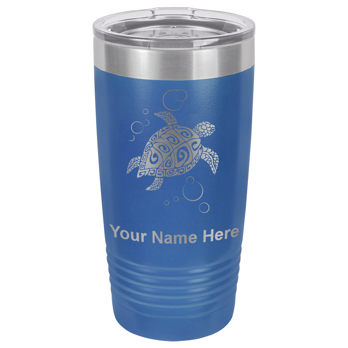 20oz Vacuum Insulated Tumbler Mug, Hawaiian Sea Turtle, Personalized Engraving Included