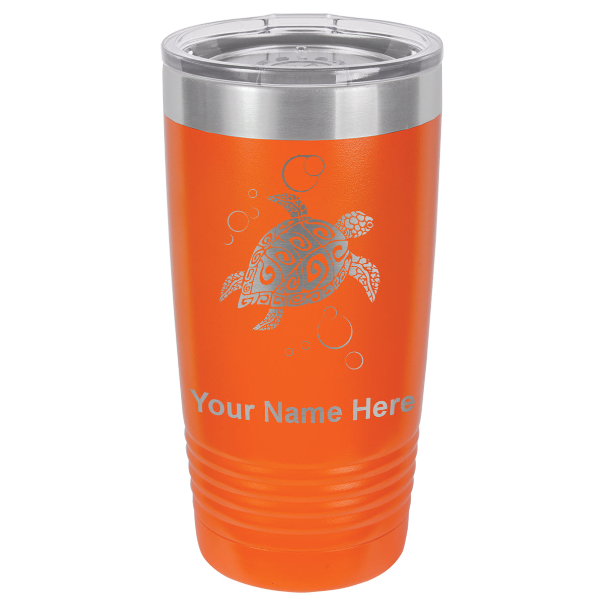 20oz Vacuum Insulated Tumbler Mug, Hawaiian Sea Turtle, Personalized Engraving Included