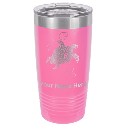 20oz Vacuum Insulated Tumbler Mug, Hawaiian Sea Turtle, Personalized Engraving Included