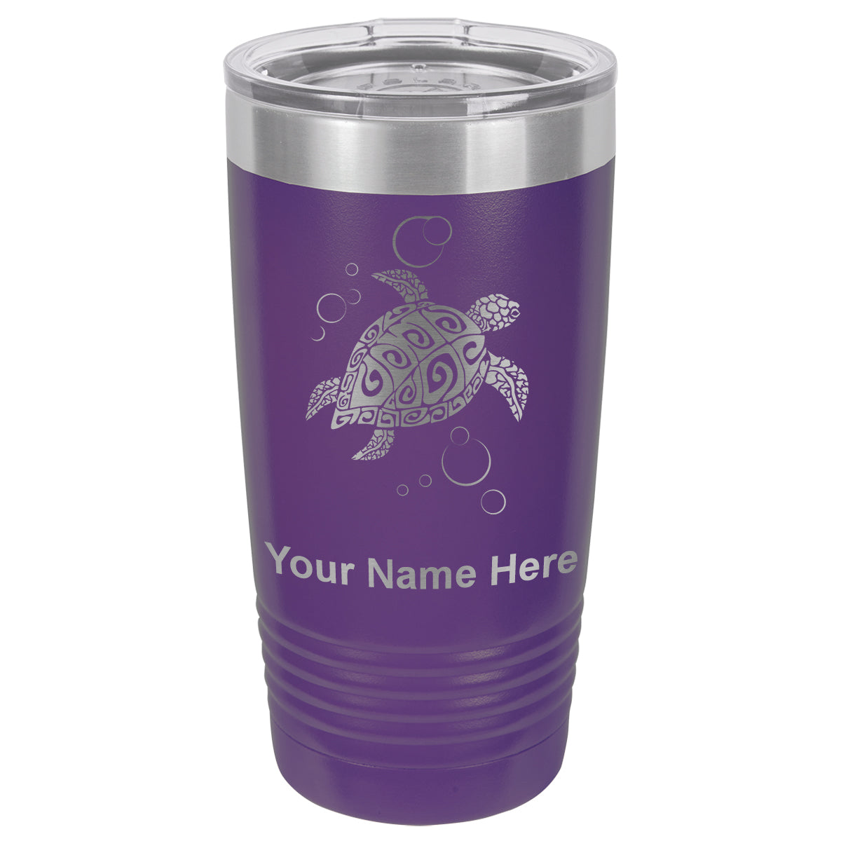 20oz Vacuum Insulated Tumbler Mug, Hawaiian Sea Turtle, Personalized Engraving Included