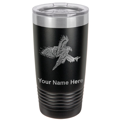 20oz Vacuum Insulated Tumbler Mug, Hawk, Personalized Engraving Included