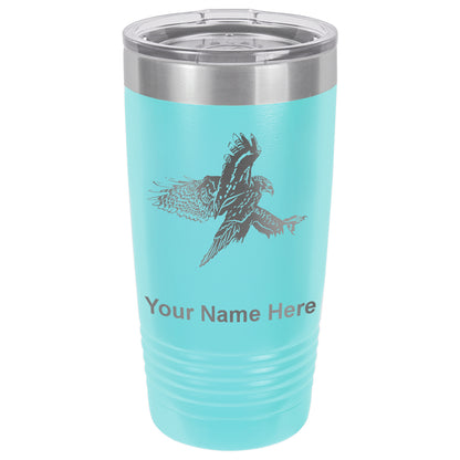 20oz Vacuum Insulated Tumbler Mug, Hawk, Personalized Engraving Included