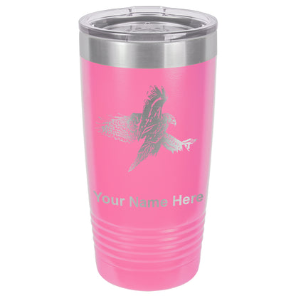 20oz Vacuum Insulated Tumbler Mug, Hawk, Personalized Engraving Included