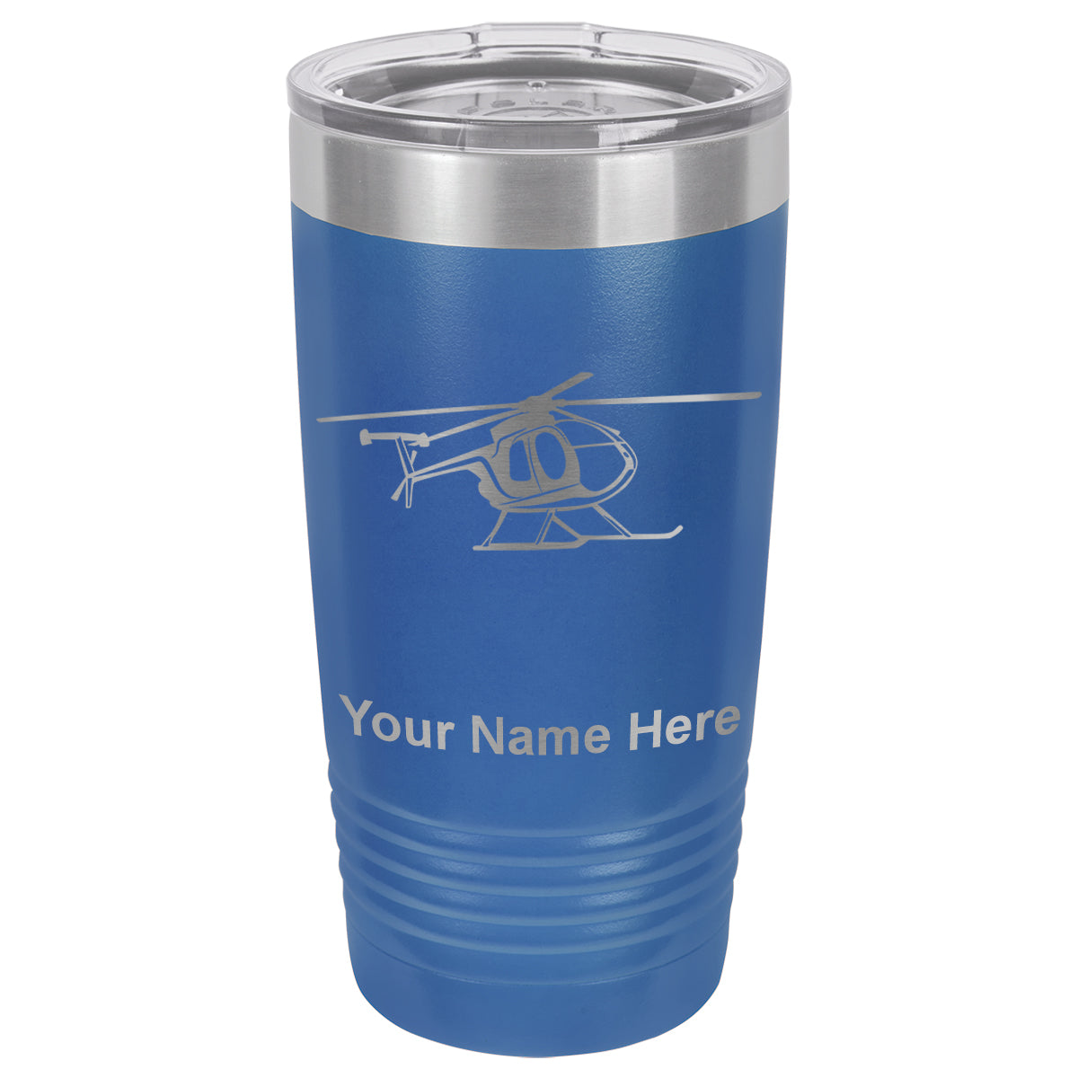 20oz Vacuum Insulated Tumbler Mug, Helicopter 1, Personalized Engraving Included