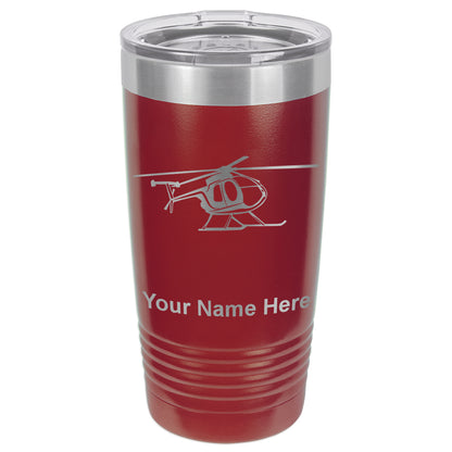 20oz Vacuum Insulated Tumbler Mug, Helicopter 1, Personalized Engraving Included