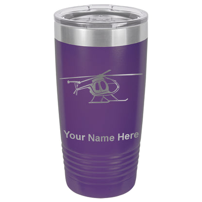 20oz Vacuum Insulated Tumbler Mug, Helicopter 1, Personalized Engraving Included