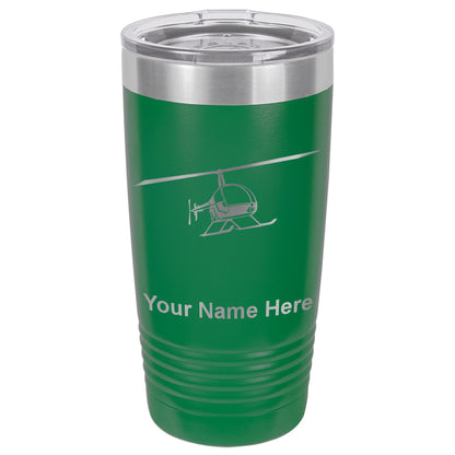 20oz Vacuum Insulated Tumbler Mug, Helicopter 2, Personalized Engraving Included