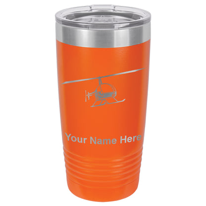 20oz Vacuum Insulated Tumbler Mug, Helicopter 2, Personalized Engraving Included
