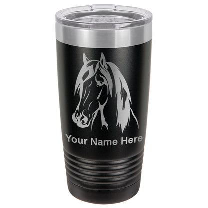 20oz Vacuum Insulated Tumbler Mug, Horse Head 1, Personalized Engraving Included