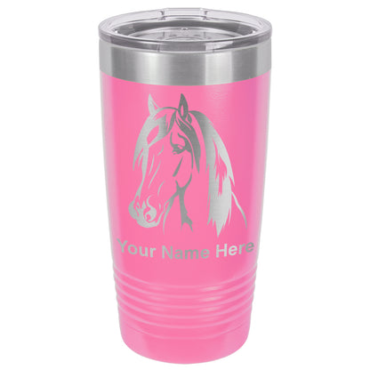 20oz Vacuum Insulated Tumbler Mug, Horse Head 1, Personalized Engraving Included