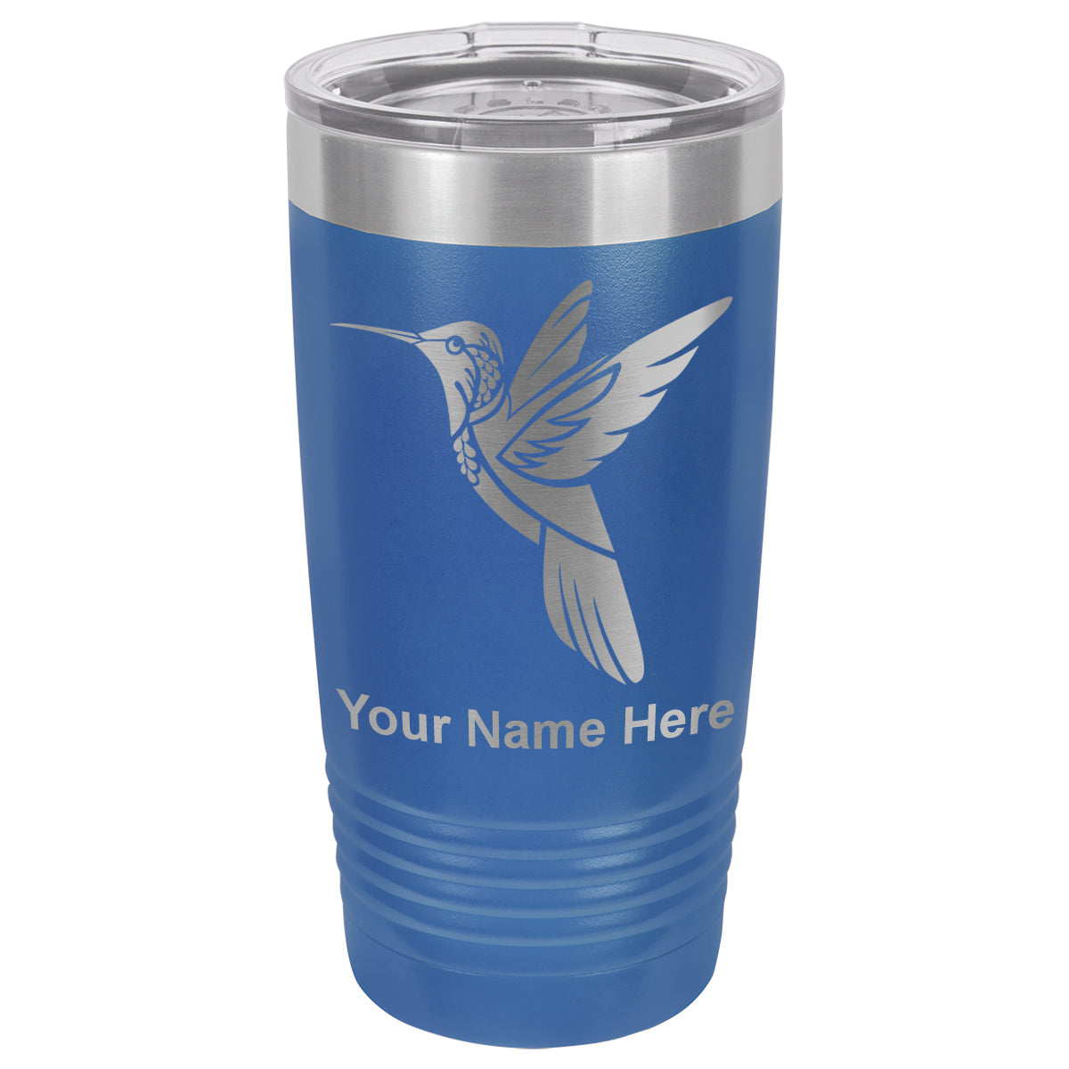 20oz Vacuum Insulated Tumbler Mug, Hummingbird, Personalized Engraving Included