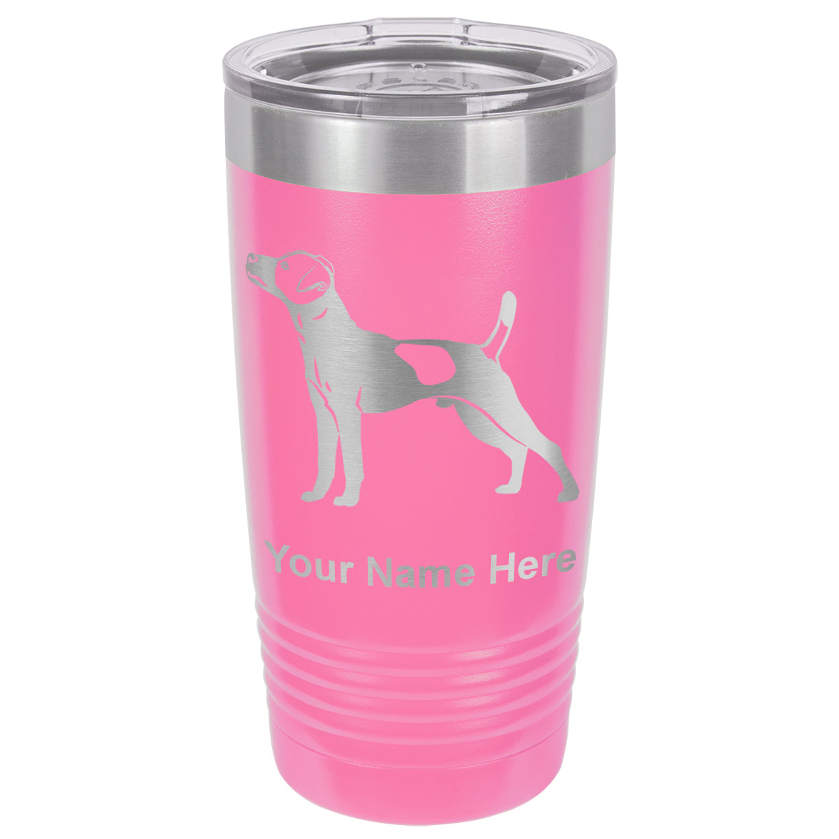 20oz Vacuum Insulated Tumbler Mug, Jack Russell Terrier Dog, Personalized Engraving Included