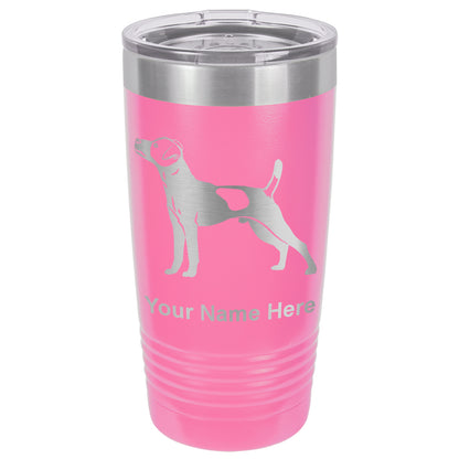 20oz Vacuum Insulated Tumbler Mug, Jack Russell Terrier Dog, Personalized Engraving Included