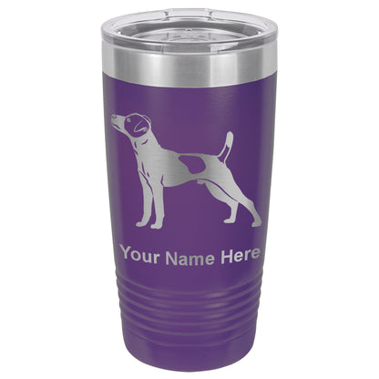 20oz Vacuum Insulated Tumbler Mug, Jack Russell Terrier Dog, Personalized Engraving Included