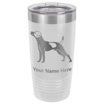 20oz Vacuum Insulated Tumbler Mug, Jack Russell Terrier Dog, Personalized Engraving Included