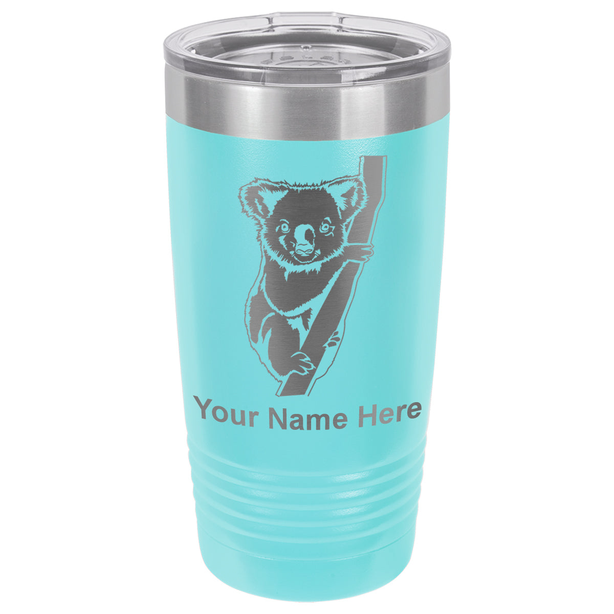 20oz Vacuum Insulated Tumbler Mug, Koala Bear, Personalized Engraving Included