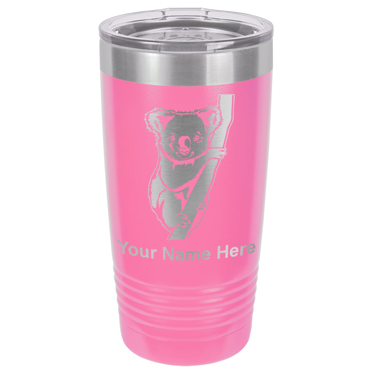 20oz Vacuum Insulated Tumbler Mug, Koala Bear, Personalized Engraving Included