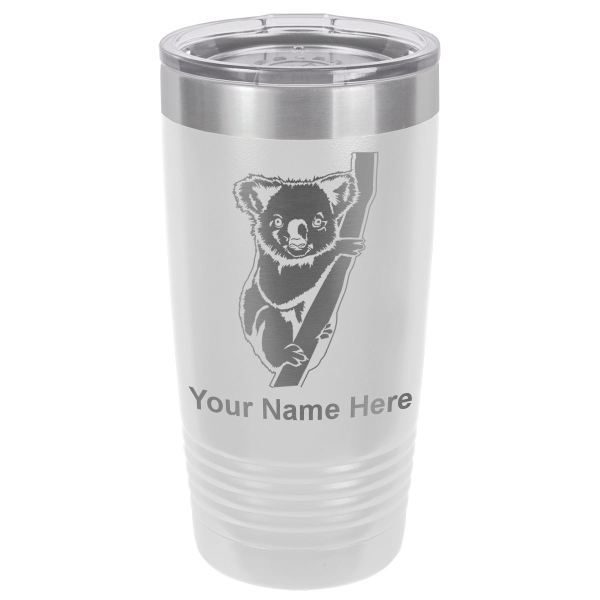 20oz Vacuum Insulated Tumbler Mug, Koala Bear, Personalized Engraving Included
