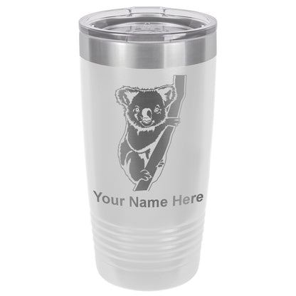 20oz Vacuum Insulated Tumbler Mug, Koala Bear, Personalized Engraving Included
