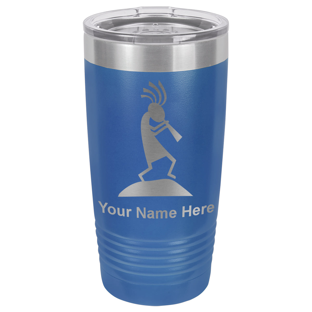 20oz Vacuum Insulated Tumbler Mug, Kokopelli, Personalized Engraving Included