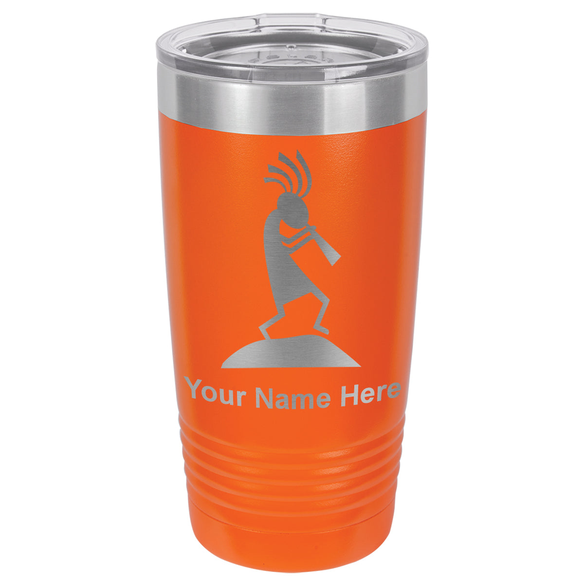 20oz Vacuum Insulated Tumbler Mug, Kokopelli, Personalized Engraving Included