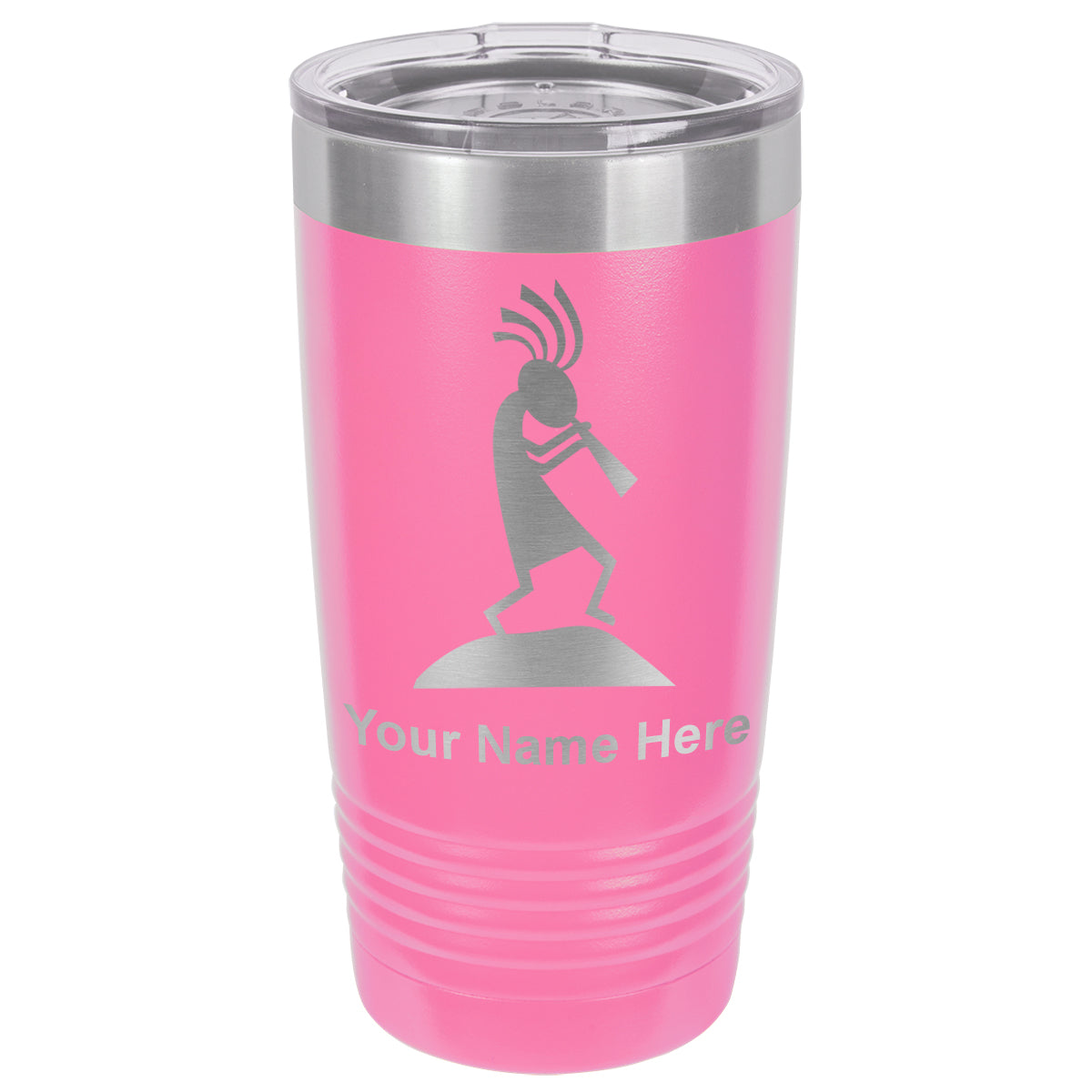 20oz Vacuum Insulated Tumbler Mug, Kokopelli, Personalized Engraving Included