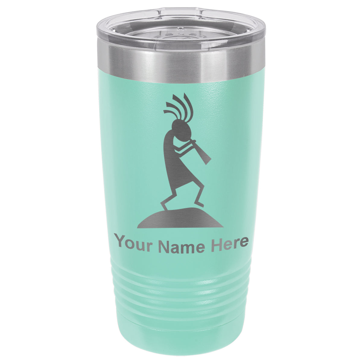 20oz Vacuum Insulated Tumbler Mug, Kokopelli, Personalized Engraving Included