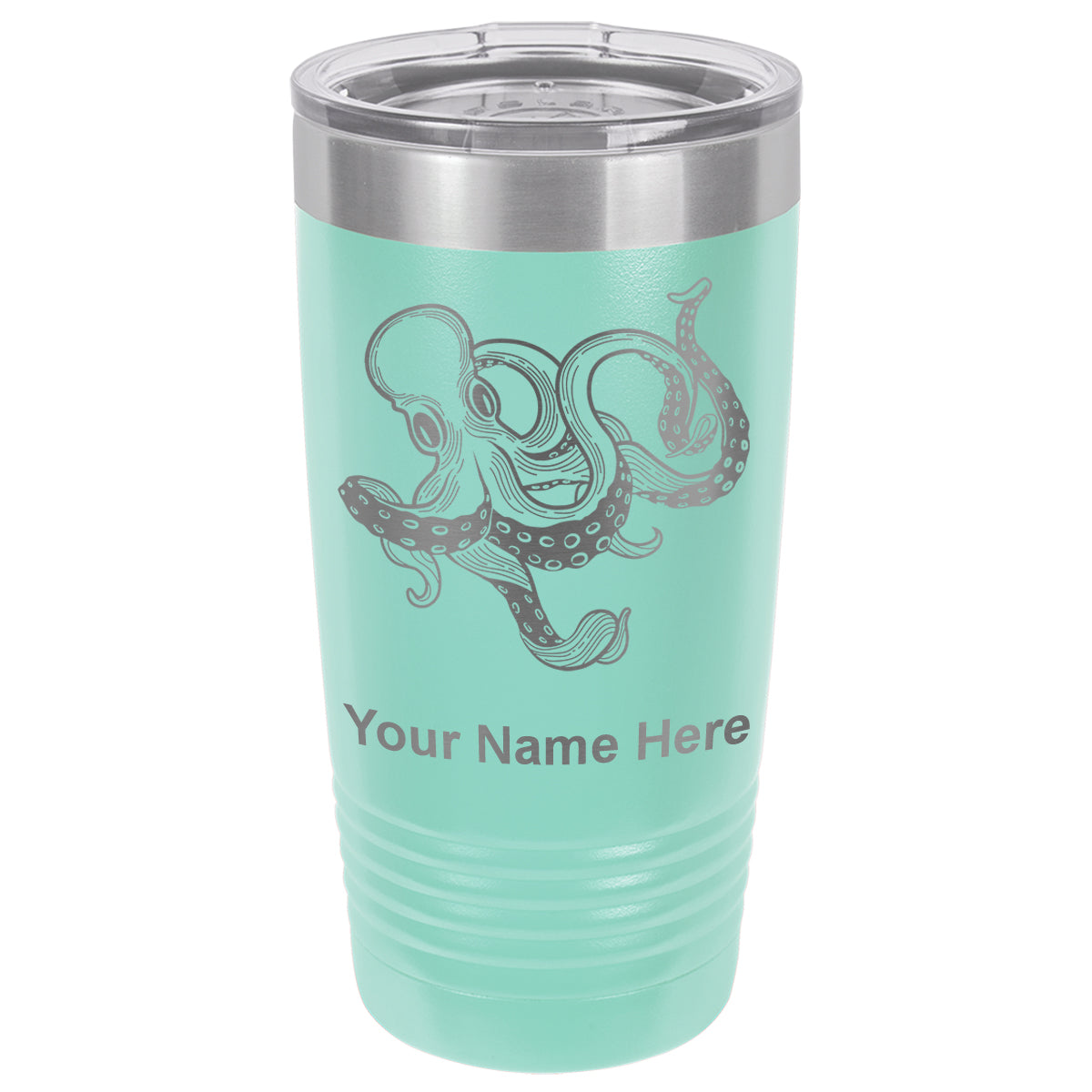 20oz Vacuum Insulated Tumbler Mug, Kraken, Personalized Engraving Included